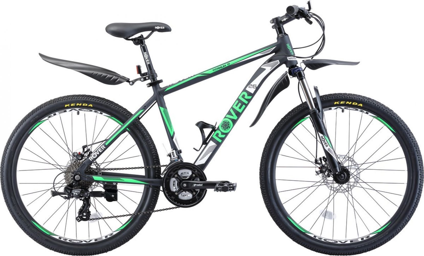 

Велосипед Rover Titanium 26"17" 2019 Matt Grey/Green White