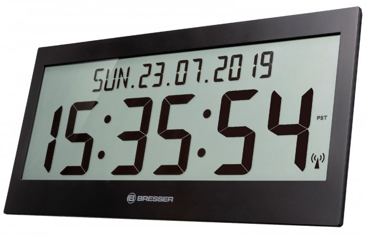 

Настінний годинник Bresser Jumbo LCD (7001802CM3000) Black