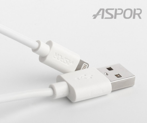 

Кабель USB Aspor A172 Lightning, 2 м/2.1 A White