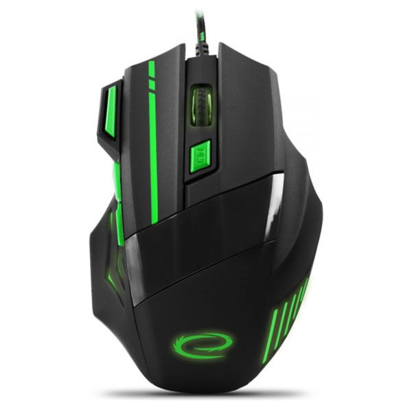 

Миша Esperanza MX201 Wolf USB Black/Green (EGM201G)
