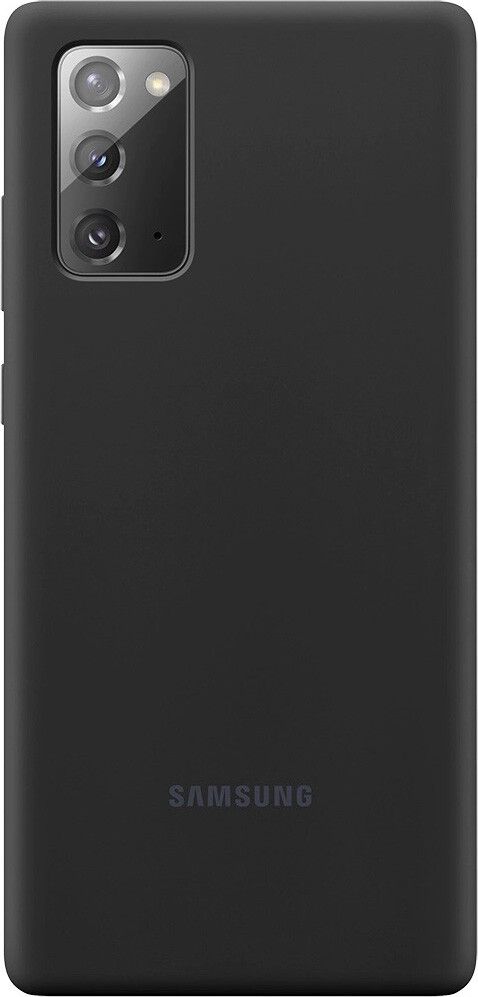 Акция на Накладка Samsung Silicone Cover для Samsung Galaxy Note 20 (EF-PN980TBEGRU) Black от Територія твоєї техніки
