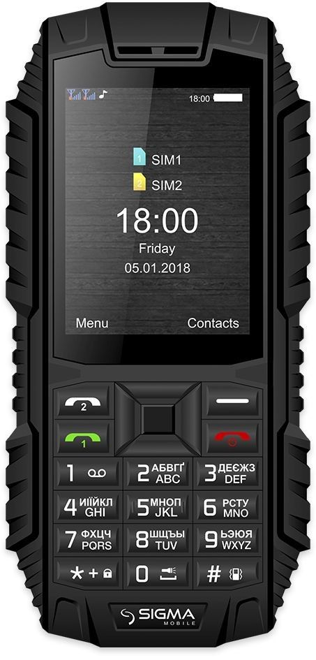 Акція на Мобільний телефон Sigma mobile X-treme DT68 Black від Територія твоєї техніки