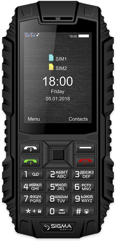 

Мобільний телефон Sigma mobile X-treme DT68 Black