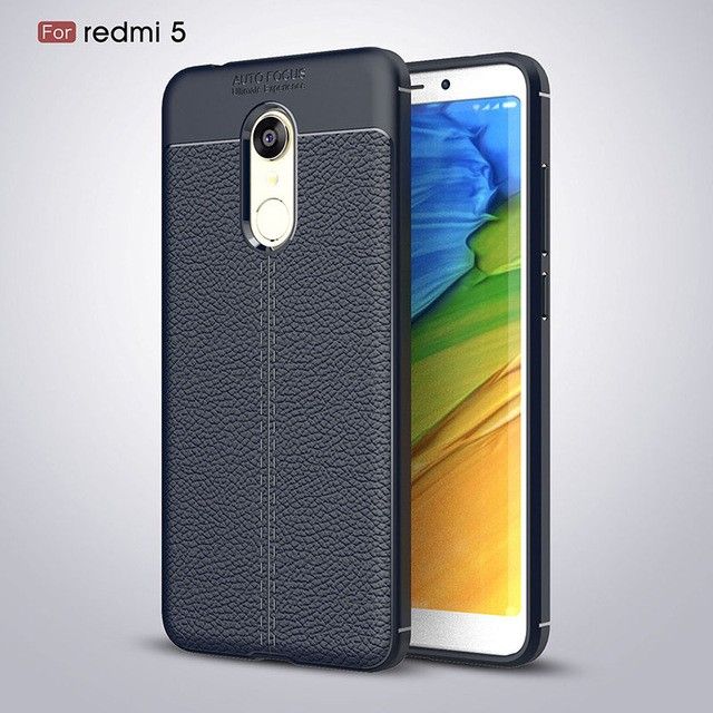 

Накладка TPU Leather AF Back Cover Xiaomi Redmi 5 Blue