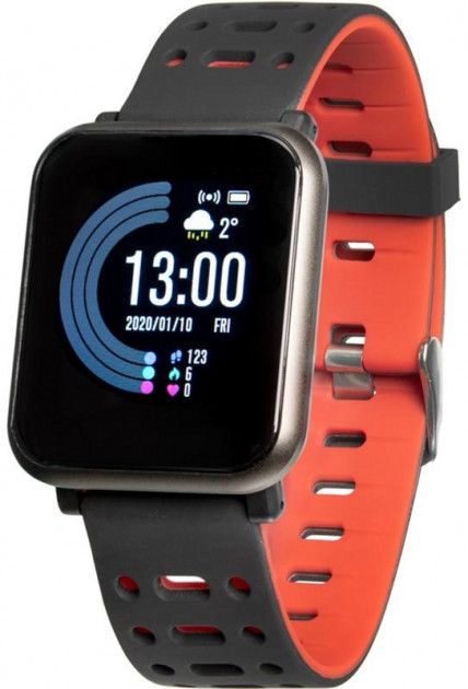 Акция на Смарт-годинник Gelius Pro GP-CP11 Plus (AMAZWATCH 2020) (IP68) (2099900776298) Black/Red от Територія твоєї техніки