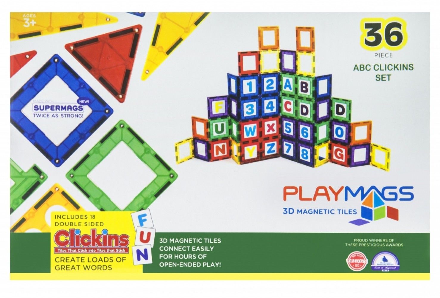 

Магнитный конструктор Playmags 36 элементов (PM168)