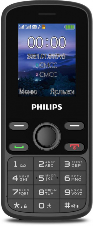 

Мобільний телефон Philips E111 Black
