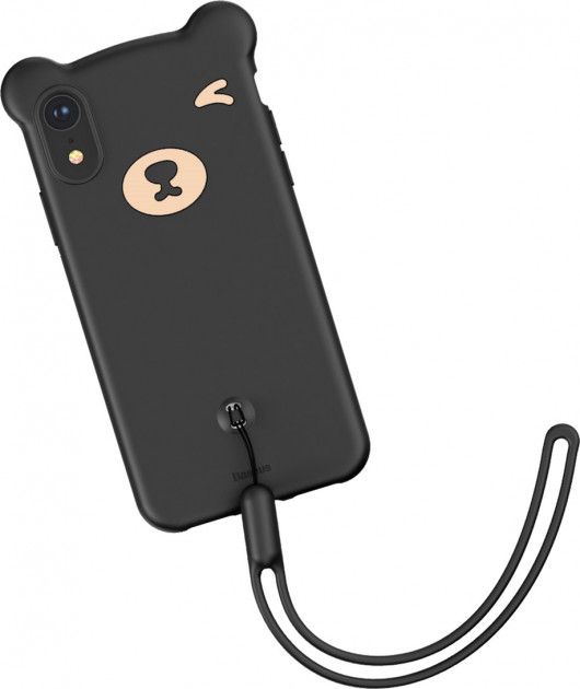 

Панель Baseus Bear Silicone для Apple iPhone Xr (WIAPIPH61-BE01) Black