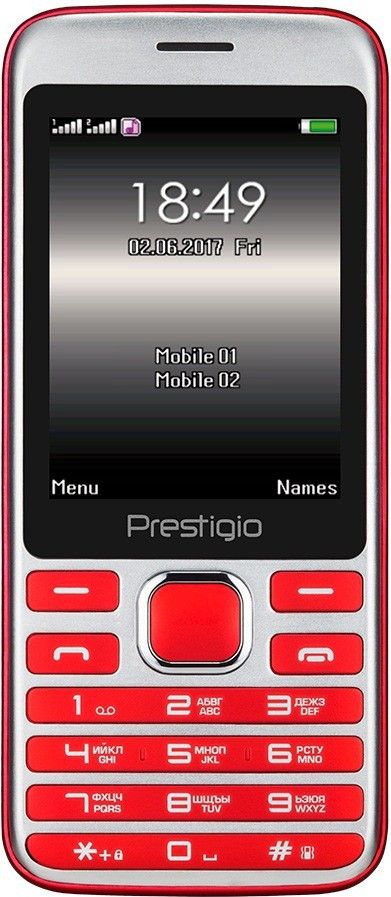 

Мобильный телефон Prestigio Grace A1 (PFP1281DUORED) Red