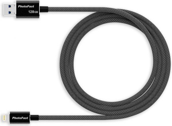 

USB флеш-накопичувач PhotoFast MemoriesCable Gen3 1M 128GB (MCG3U3BK1M128GB) Black