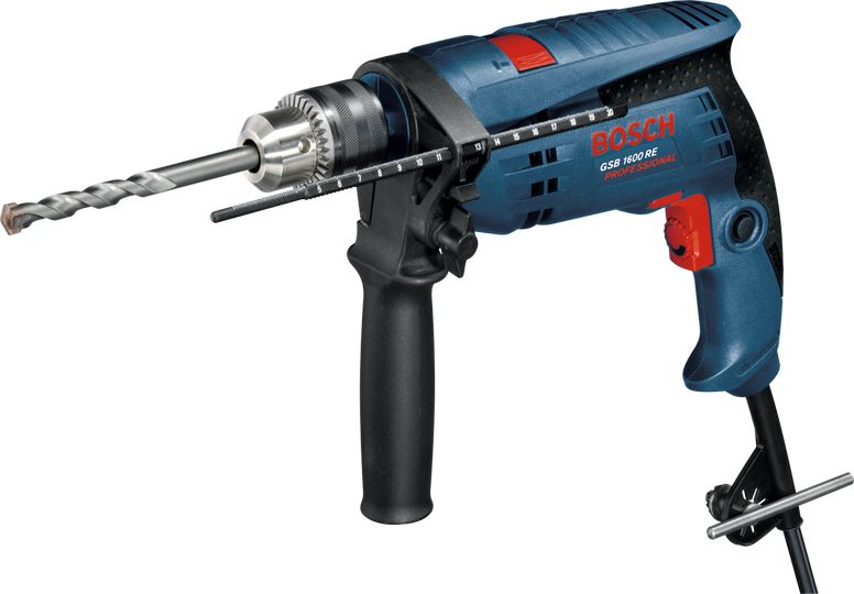 

Дриль ударний Bosch Professional GSB 1600 RE (0601218121)