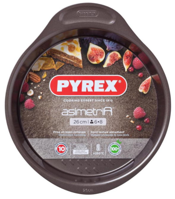 

Форма кругла для випічки Pyrex Asimetria 26 см Кругла (AS26BA0) Brown