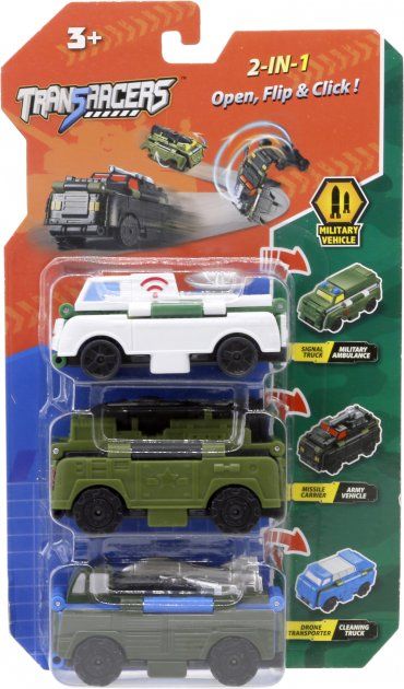 

Набір машинок 2 в 1 Transracers Військовий транспорт (YW463882)
