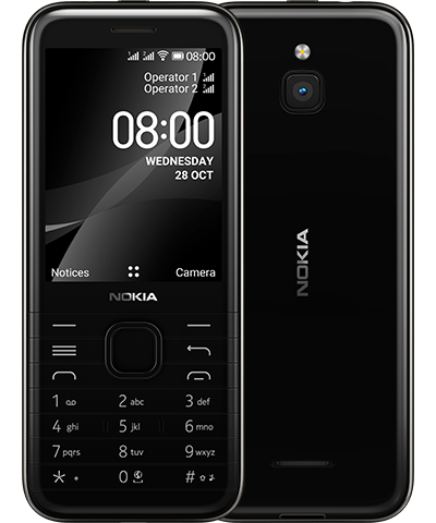 Акція на Мобільний телефон Nokia 8000 DS 4G Black від Територія твоєї техніки
