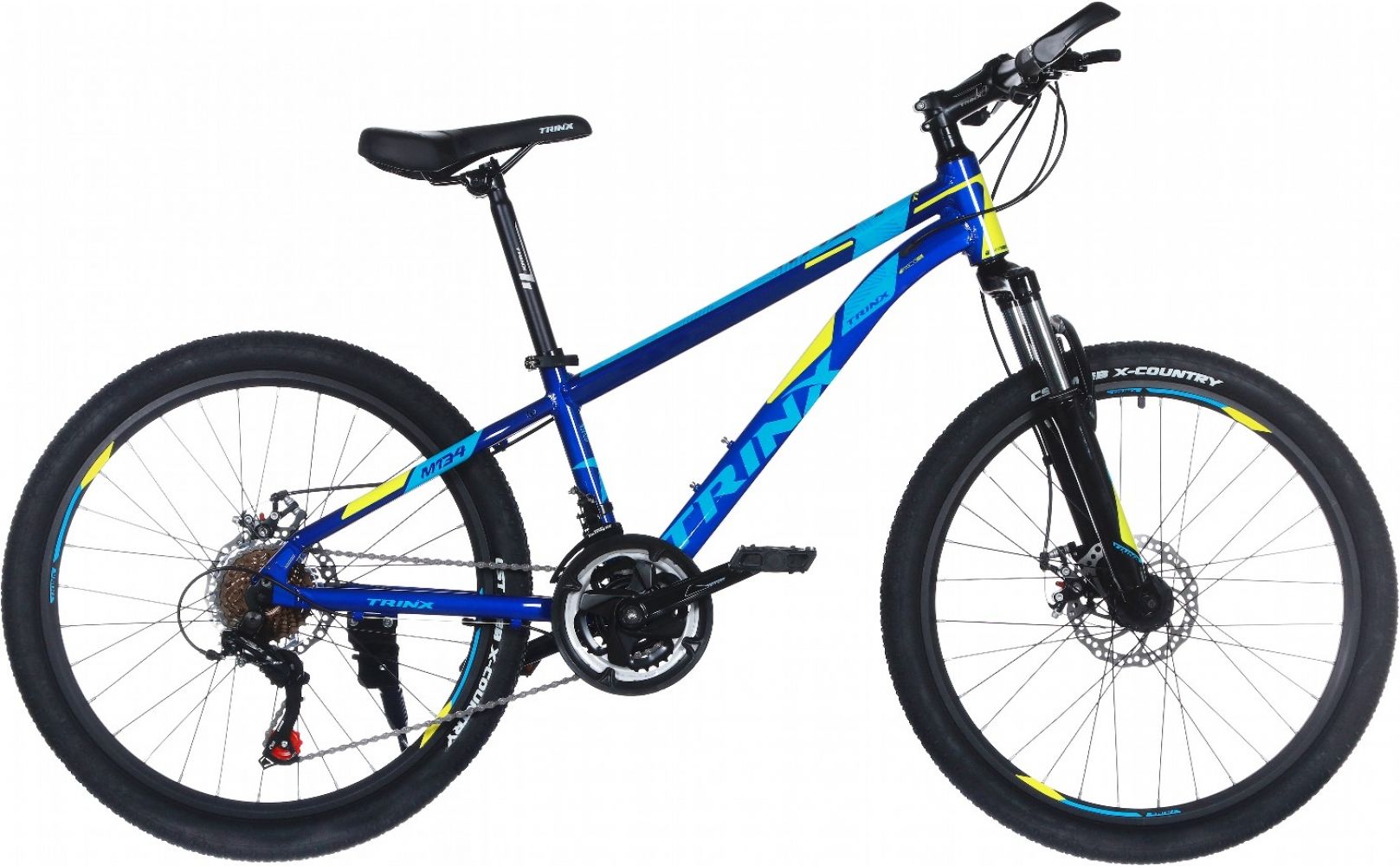 

Велосипед TRINX Majestic M134 2019 24" 12.5" (M134BYB) Blue-Yellow-Blue