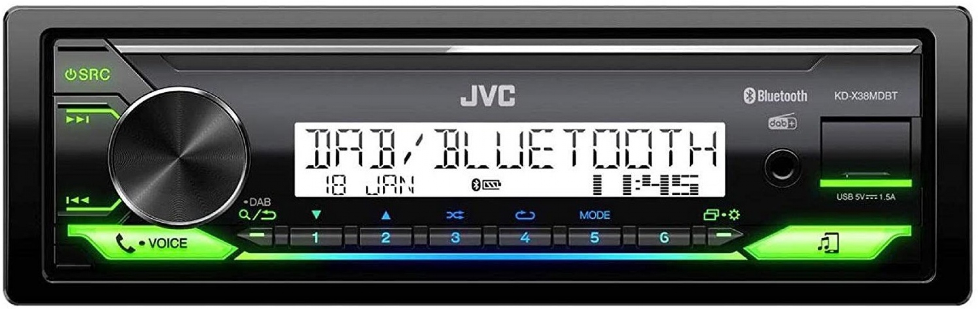 

Автомагнітола JVC KD-X38MDBT