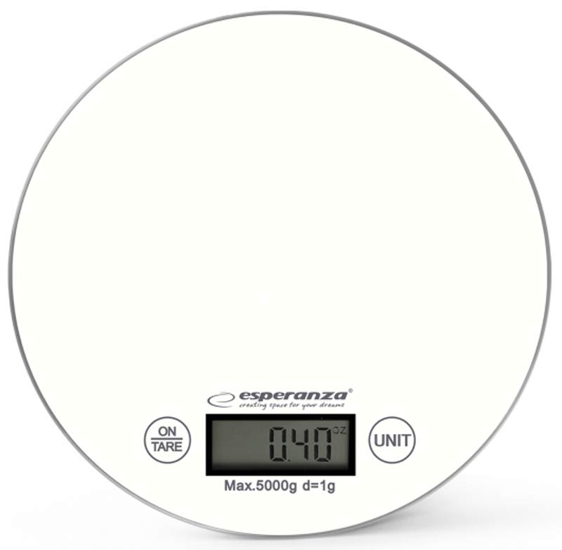 

Ваги кухонні Esperanza Scales EKS003W White