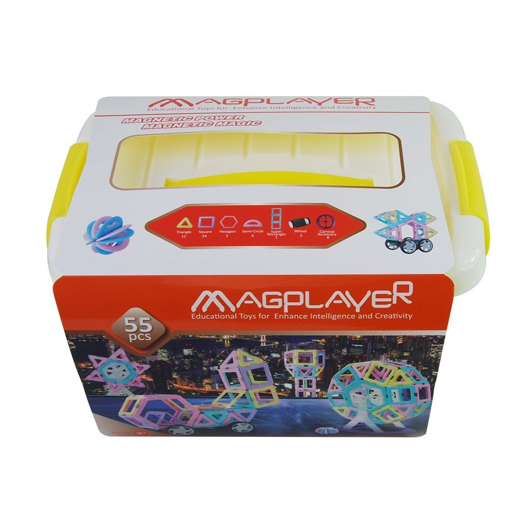 

Магнитный конструктор MagPlayer бокс 55 эл. (MPT2-55)