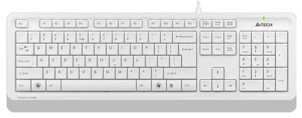 

Клавіатура дротова A4Tech FK10 USB (4711421943024) White
