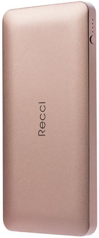 

Портативная батарея Recci RN-10000 Noble Power Bank Power IQ 2.1А Li-Pol 10000 mAh Gold
