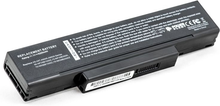 

Акумулятор PowerPlant SQU-503, BQU528LH для Asus A9T Black (11.1V/5200mAh/6 Cells) (NB00000107)