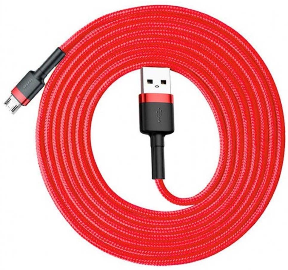 

Кабель Baseus Cafule MicroUSB 1.5A Flash Charging 2.0 м (CAMKLF-C09) Red