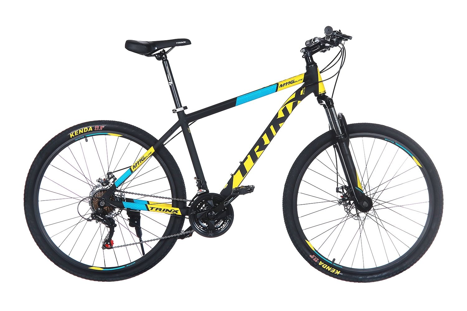 

Велосипед Trinx M116 Elite 27.5" х 18" Matt Black-Yellow-Blue