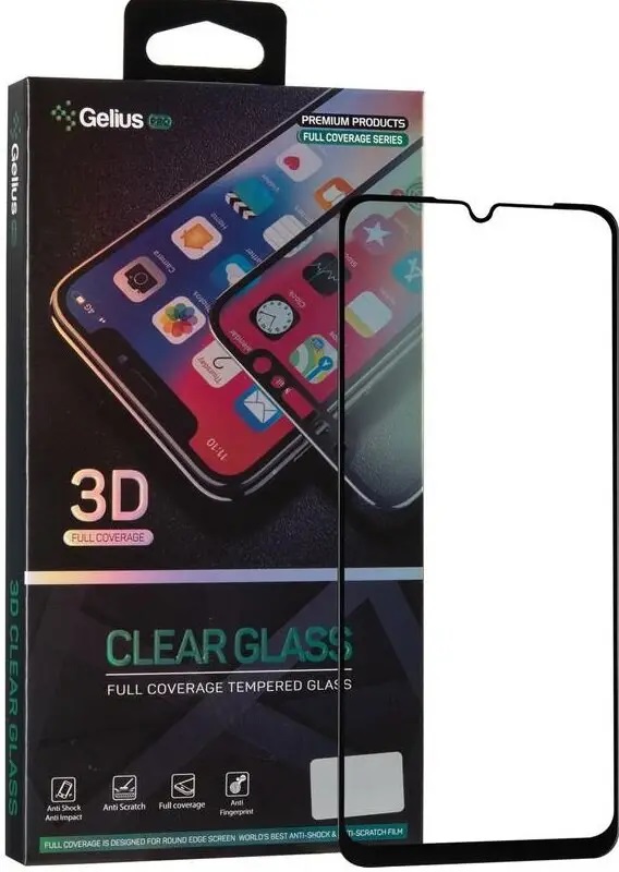 

Захисне скло GELIUS Pro 3D для Samsung Galaxy M127 (M12)/A125 (A12) (85966) Black