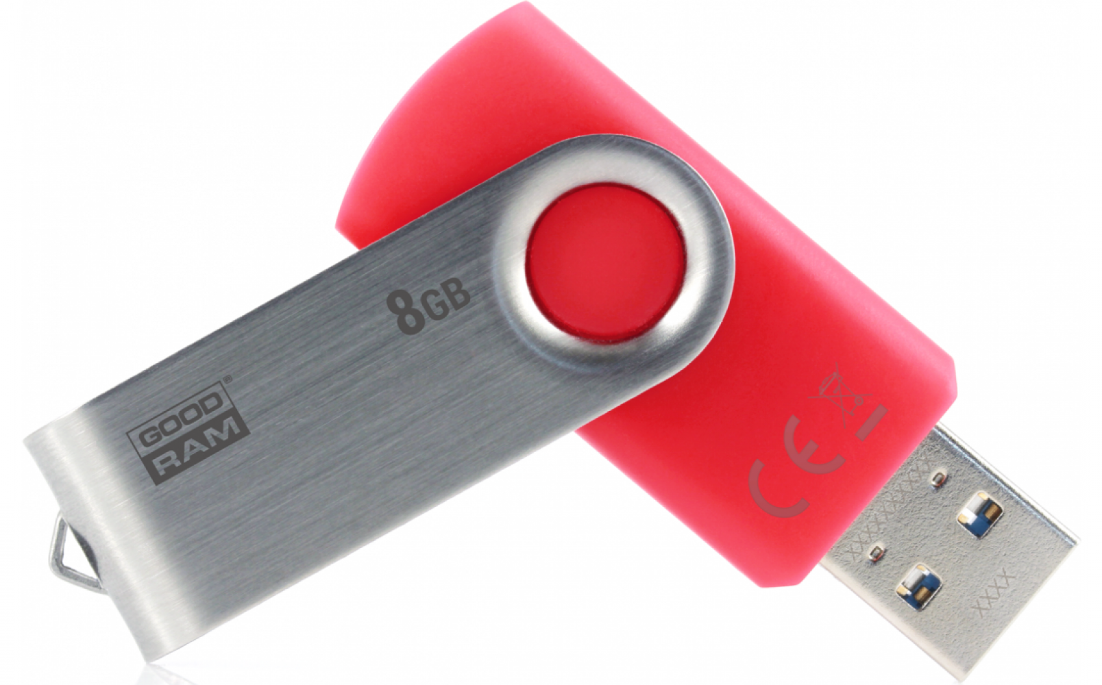 

USB флеш накопичувач Goodram Twister 8GB USB 3.0 Red (UTS3-0080R0R11)