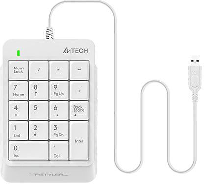 

Цифрова клавіатура (Numpad) A4Tech Fstyler Numeric Keypad (FK13P) (4711421953450) White