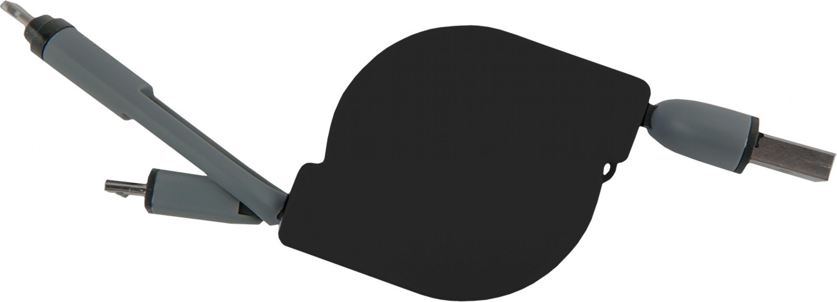 

Кабель-рулетка USB to Lightning/Micro USB Black