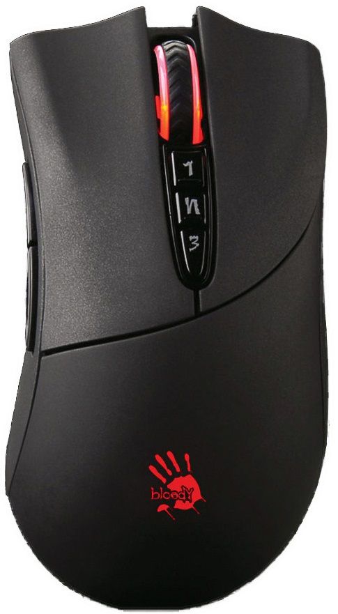 Акция на Мышь A4Tech Bloody R30A Wireless (4711421927550) Black от Територія твоєї техніки