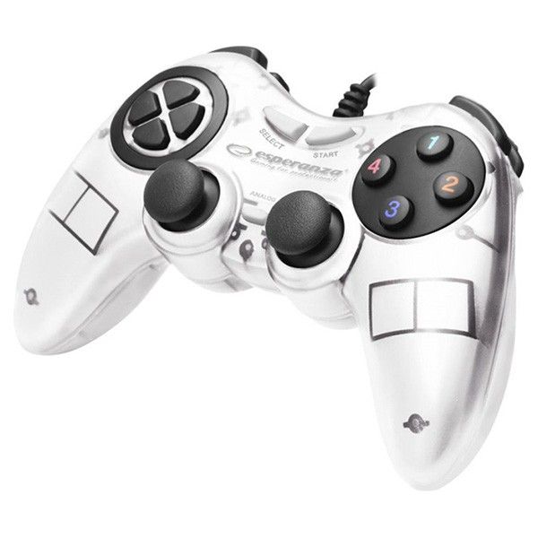 

Дротовий геймпад Esperanza Fighter PC White (EGG105W)