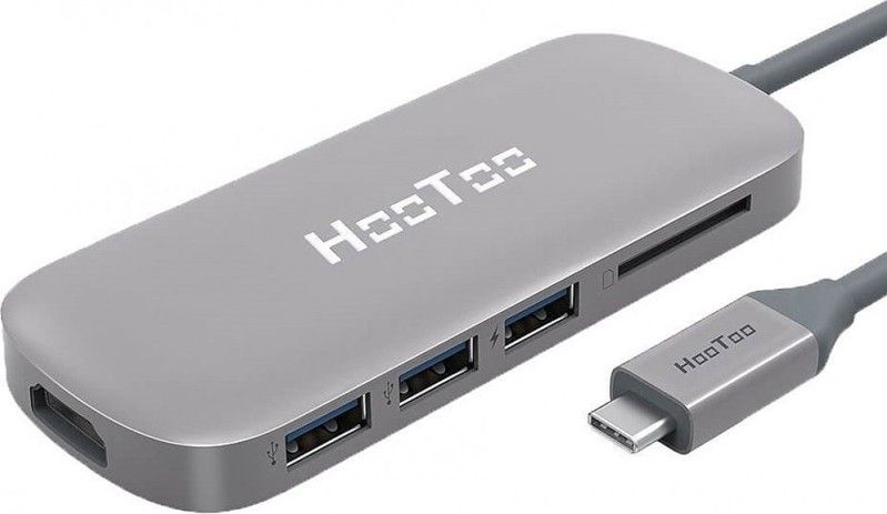 

USB-хаб HooToo Shuttle Type-C Hub (HT-UC001-SG) Space Grey
