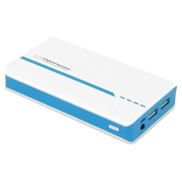 

Зовнішній акумулятор Esperanza 11000 mAh (EMP107WB) White/Blue