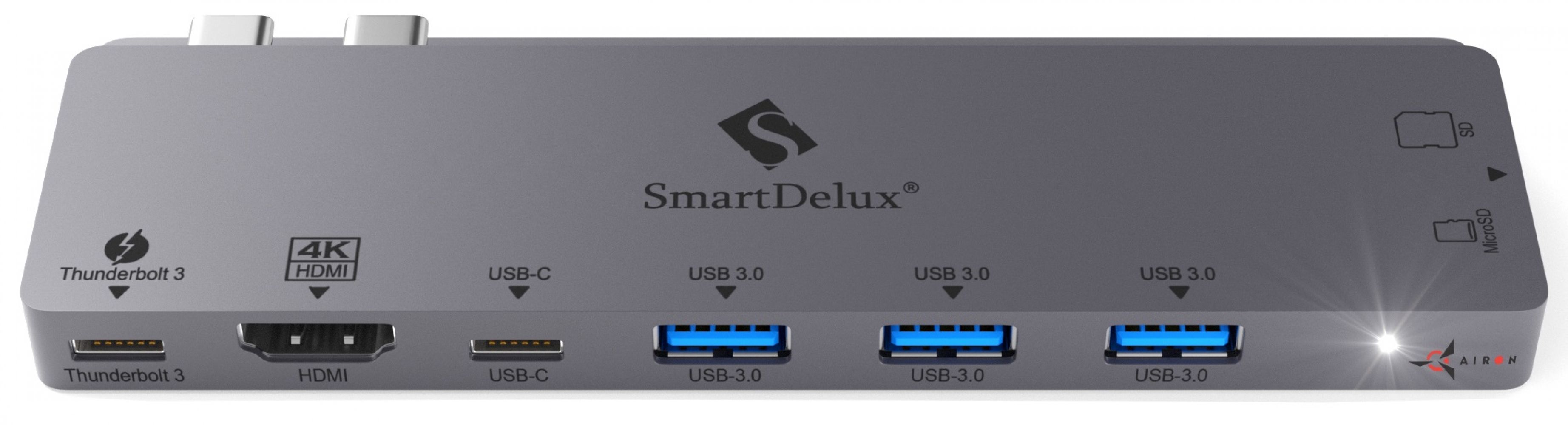 

Type-C-хаб AIRON SmartDelux Thunderbolt Pro 8-IN-1 multiport для MacBook Pro