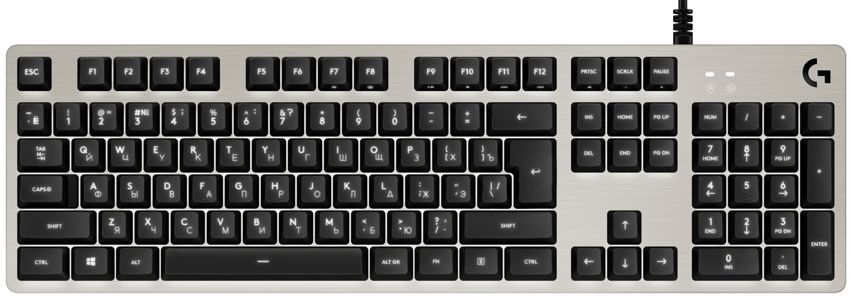 

Клавіатура Logitech G413 Mechanical Gaming USB (920-008516) Silver