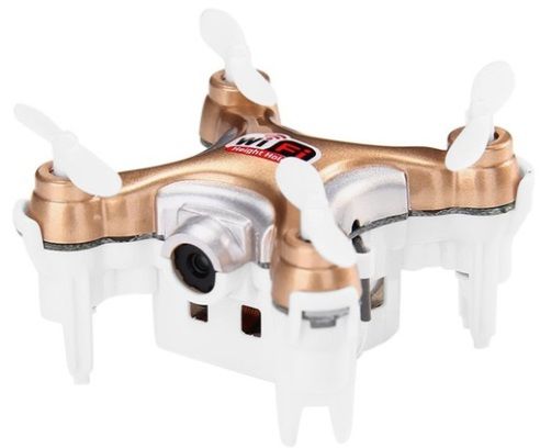 

Квадрокоптер Cheerson CX-10WD-TX Nano Wi-Fi с камерой 2.4 ГГц (CX-10WD-TXb) Beige