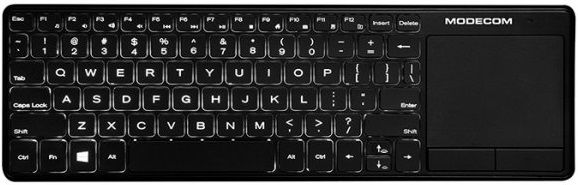 

Клавіатура Modecom MC-TPK2 Voyager з тачпадом та подсвічуванням USB (K-MC-TPK2-100-BL-RU) Black