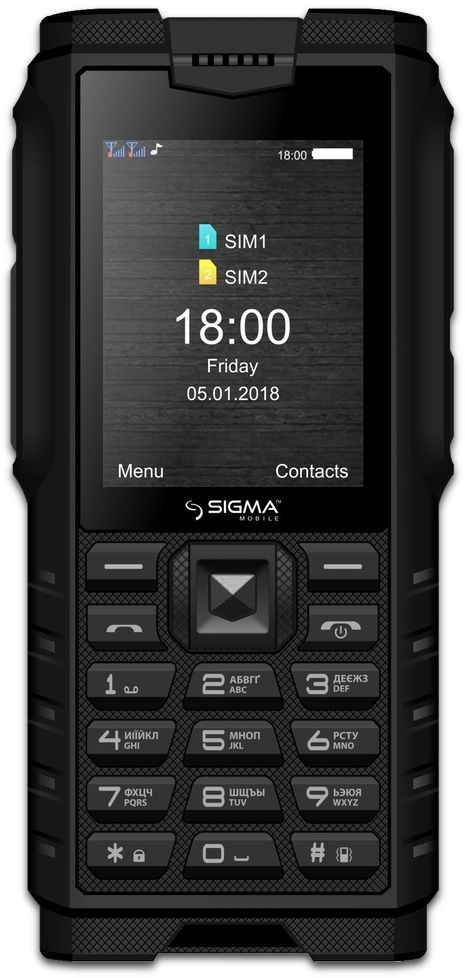 

Мобільний телефон Sigma mobile X-treme DZ68 Black