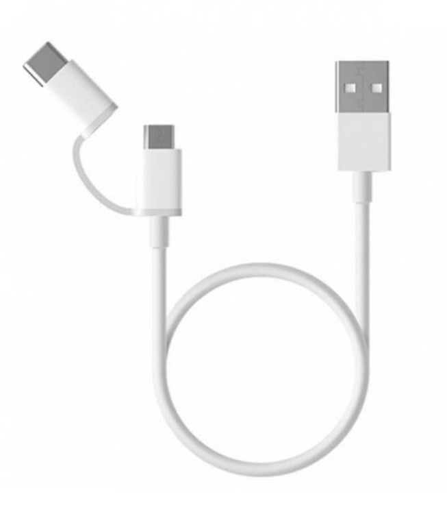 

Кабель Xiaomi Mi 2in1 USB Cable micro/type-c 1м White