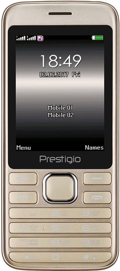 

Мобильный телефон Prestigio Grace A1 (PFP1281DUOGOLD) Gold