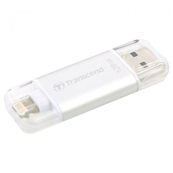 

USB флеш накопитель Transcend JetDrive Go 300 128GB Silver (TS128GJDG300S)