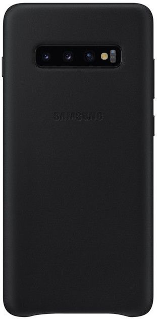 Акция на Панель Samsung Leather Cover для Samsung Galaxy S10 Plus (EF-VG975LBEGRU) Black от Територія твоєї техніки