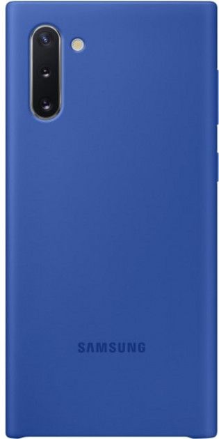 Акция на Накладка Samsung Silicone Cover для Samsung Galaxy Note 10 (EF-PN970TLEGRU) Blue от Територія твоєї техніки