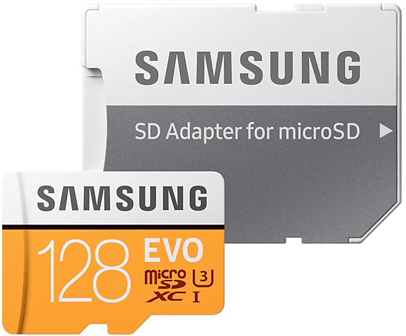 

Карта пам'яті Samsung microSDXC 128GB EVO UHS-I U3 Class 10 (MB-MP128GA/RU)