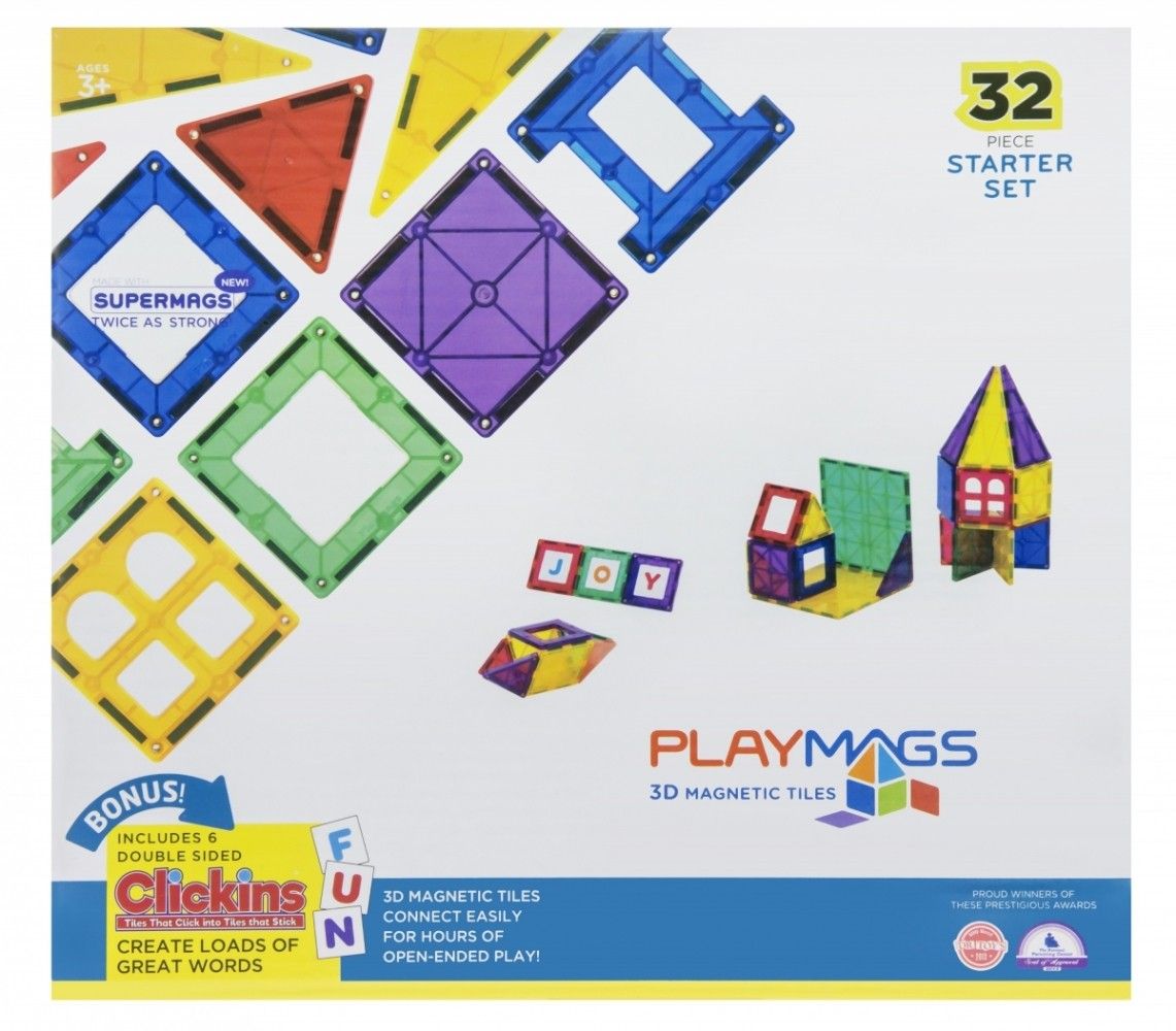 

Магнитный конструктор Playmags 32 элементов (PM165)