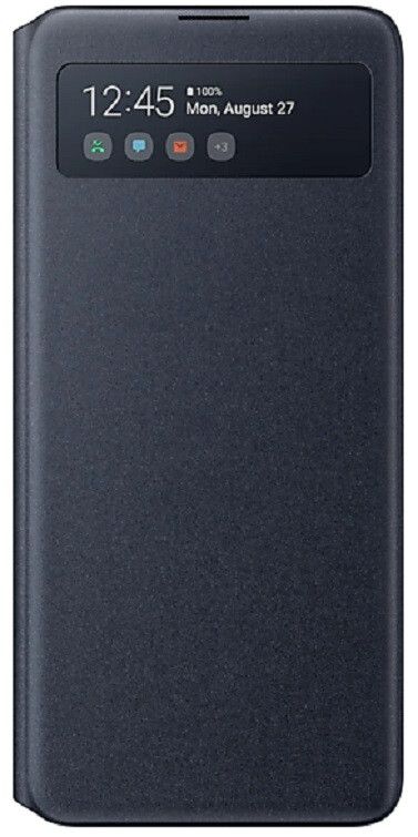 Акція на Чехол Samsung S View Wallet Cover Note 10 Lite (EF-EN770PBEGRU) Black від Територія твоєї техніки