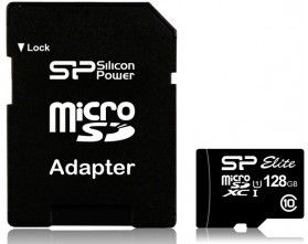 

Карта пам'яті Silicon Power microSDXC 128 GB Class 10 UHS-I Elite + ad (SP128GBSTXBU1V20SP)