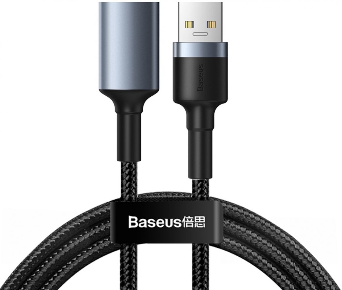 

Кабель Baseus Cafule USB3.0 Male to USB3.0 Female 2A 1м (CADKLF-B0G) Dark Grey